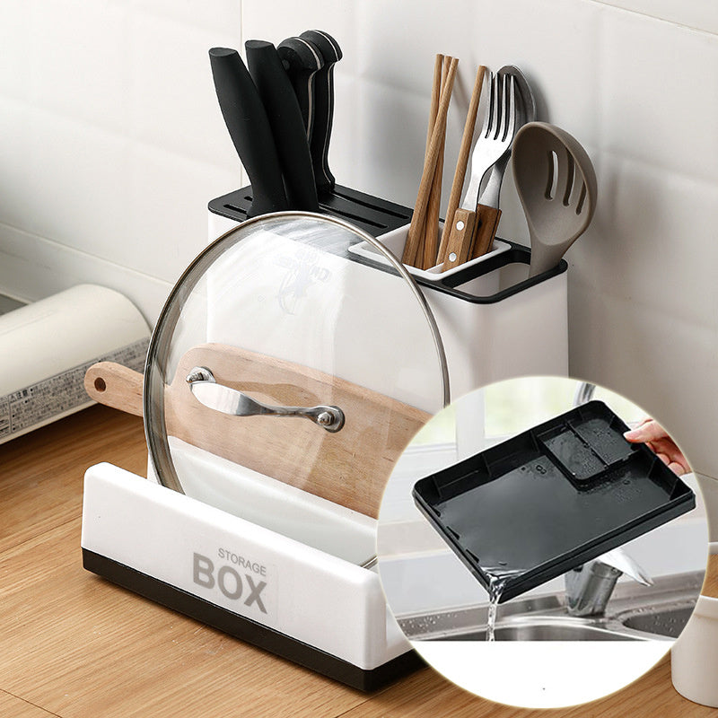 Tableware Storage Holders Kitchen Knife Plastic Storages Racks For Kitchen