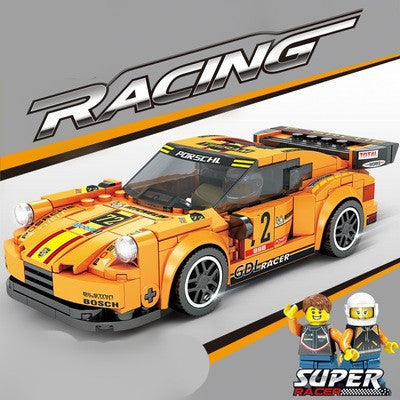 Lewan Lw5007 Cross-Border Assembled Building Blocks Sports Car