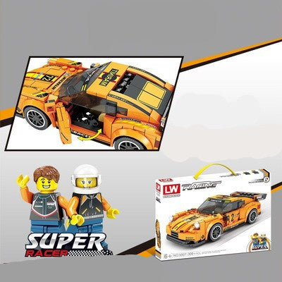 Lewan Lw5007 Cross-Border Assembled Building Blocks Sports Car