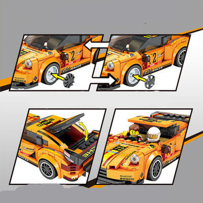 Lewan Lw5007 Cross-Border Assembled Building Blocks Sports Car