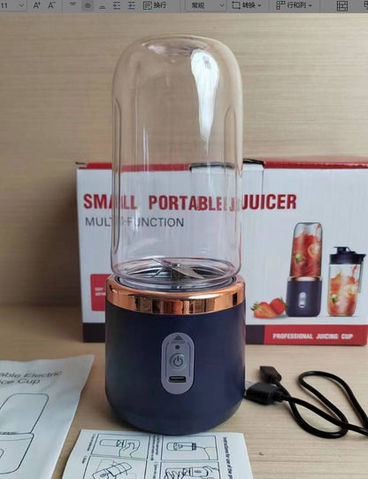 6blade Portable Blender Mini Juicer Cup Extractor Smoothie USB Charging Juicer Machine